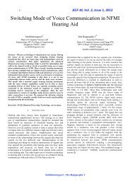 Switching Mode of Voice Communication in NFMI Hearing Aid