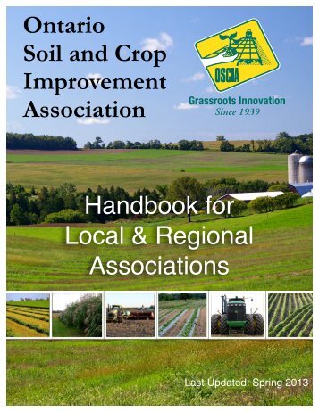 Local Association Secretary handbook - Ontario Soil and Crop ...