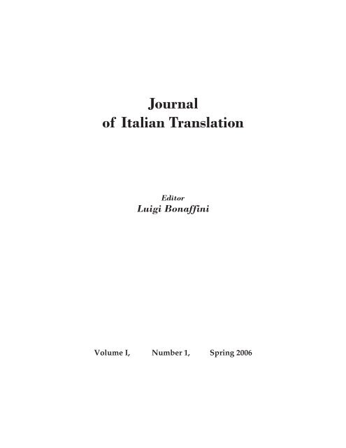 Journal of Italian Translation