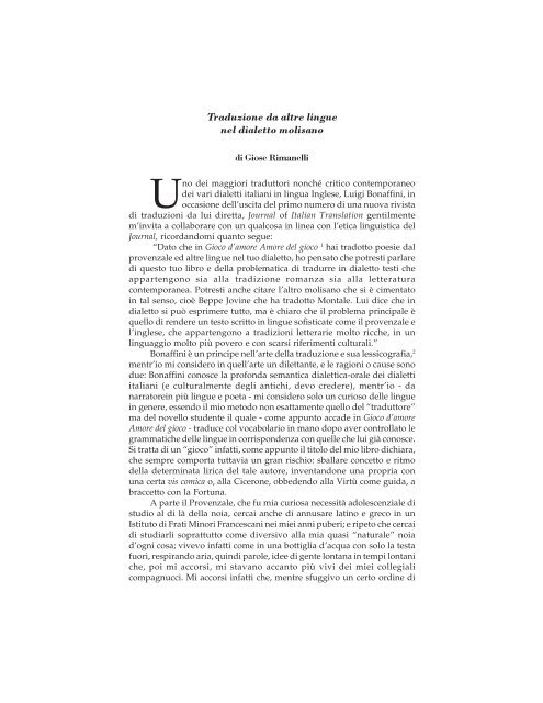 Journal of Italian Translation