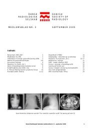 Medlemsblad nr. 3 september 2005 - Dansk Radiologisk Selskab