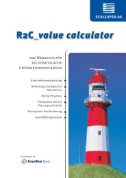 R2C_value calculator - Schleupen AG