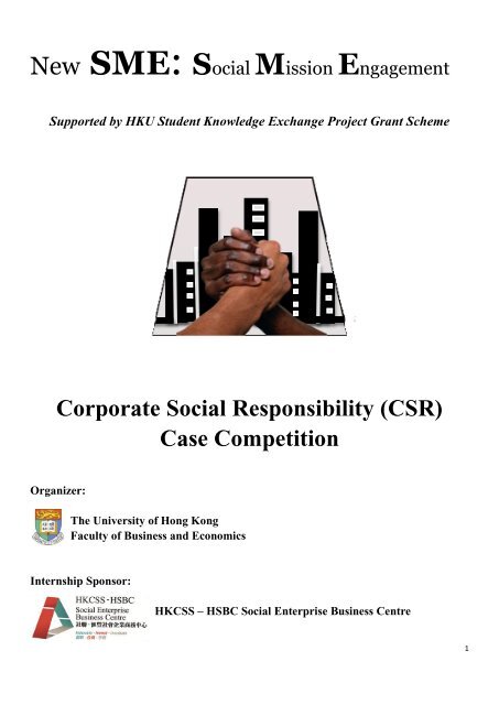 (CSR) Case Competition - The University of Hong Kong