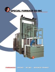 ovens • kilns • quench tanks furnaces • ovens • kilns • quench tanks