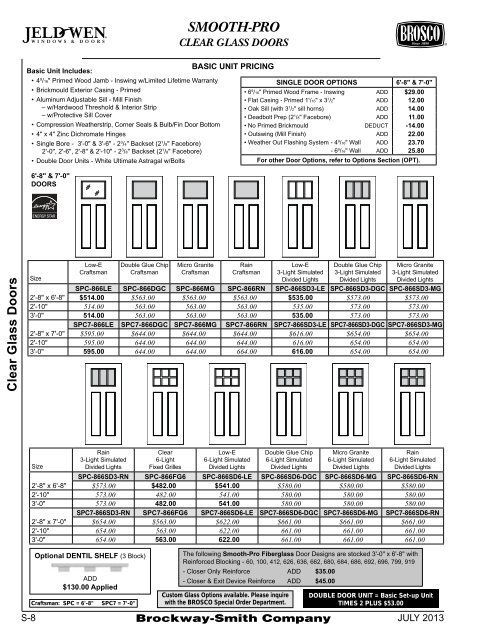 JELD-WEN Smooth-Pro Fiberglass - Brosco