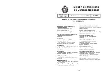 15 / 01 / 2007 - Ministerio de Defensa Nacional