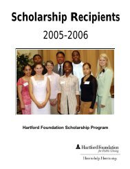 Scholarship - Hartford Foundation for Public Giving