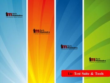 Lte Test Suite & Tools - Tech Mahindra