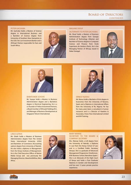 Contents - Equity Bank Group