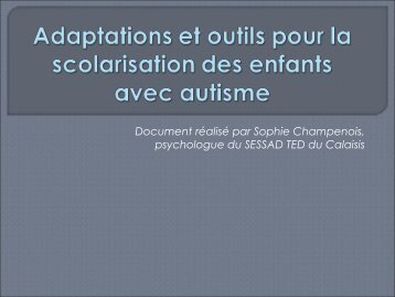 Adaptations et outils pour la scolarisation des enfants avec autisme