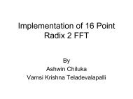 Implementation of 16 Point Radix 2 FFT
