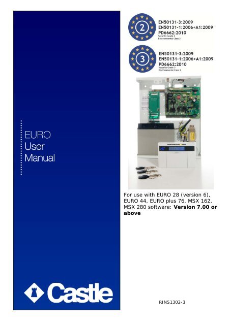 EURO User Manual - Castle Care-Tech