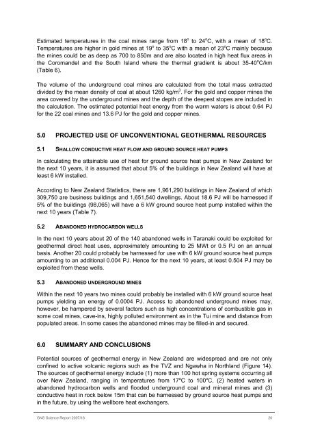 sources of energy for geothermal direct heat use - GNS Science