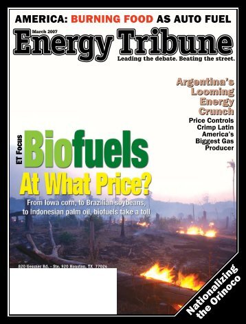 The Disastrous Local and Global Impacts of Tropical Biofuel ...