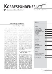 Ausgabe 2011 - Pfarrer- und Pfarrerinnenverein