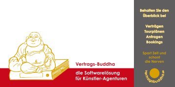 Vertrags-Buddha die Softwarelösung für Künstler-Agenturen