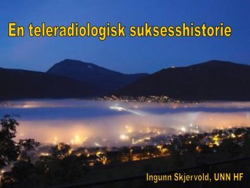 Radiologisk samhandling i Helse Nord