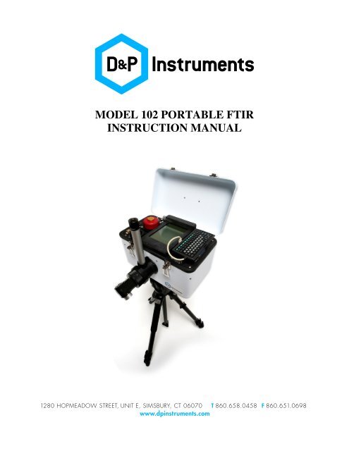 model 102 portable ftir instruction manual - D&P Instruments ...