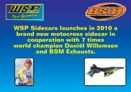 WSP Sidecars launches in 2010 a brand new motocross sidecar in ...