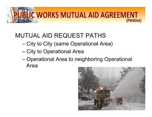 Public Works Mutual Aid Presentation and Current Member list