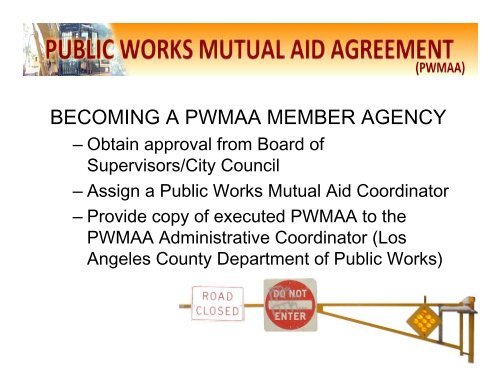 Public Works Mutual Aid Presentation and Current Member list