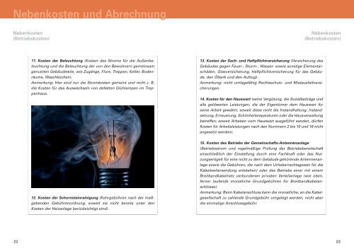 Nebenkosten und Abrechnung - Weltbild.de