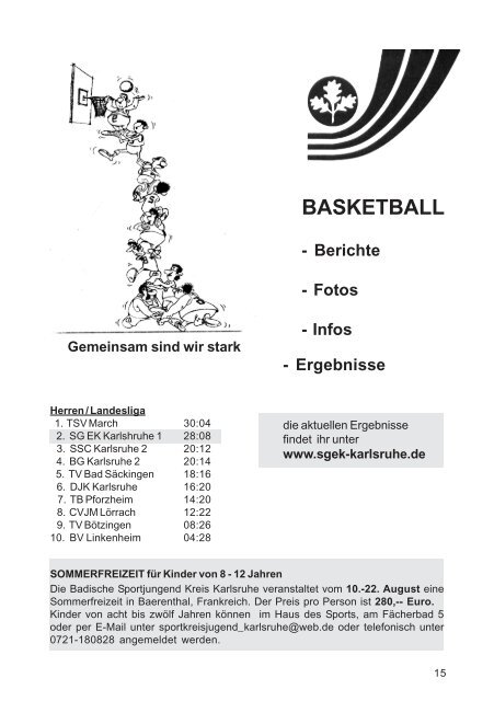 basketball - SG EK Karlsruhe