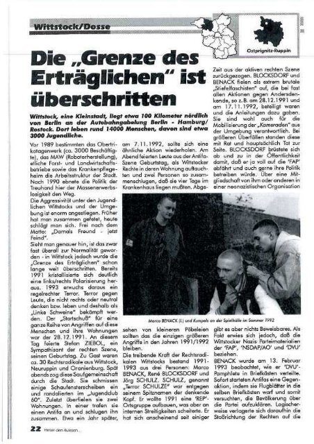 Hinter den Kulissen – Nr. 1 – 1994 - APAP – Antifaschistisches ...