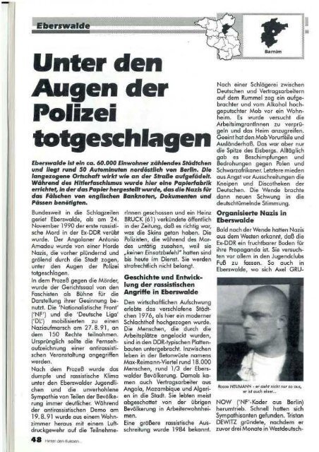 Hinter den Kulissen – Nr. 1 – 1994 - APAP – Antifaschistisches ...