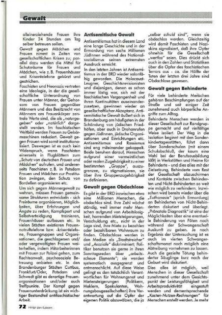 Hinter den Kulissen – Nr. 1 – 1994 - APAP – Antifaschistisches ...