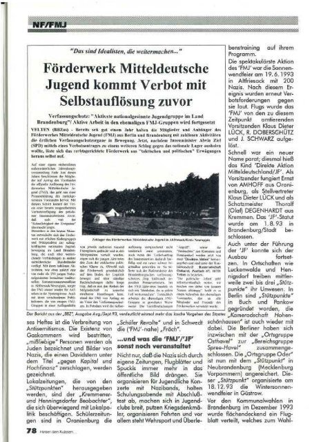 Hinter den Kulissen – Nr. 1 – 1994 - APAP – Antifaschistisches ...