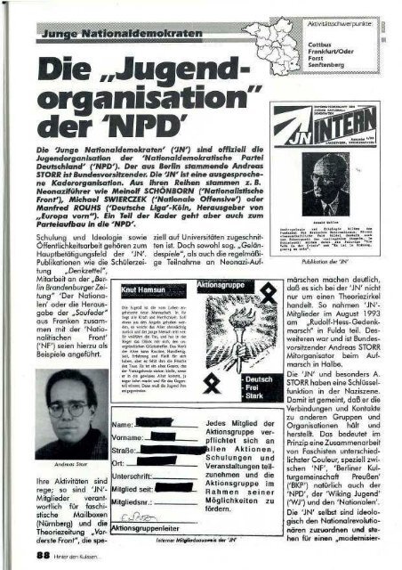 Hinter den Kulissen – Nr. 1 – 1994 - APAP – Antifaschistisches ...