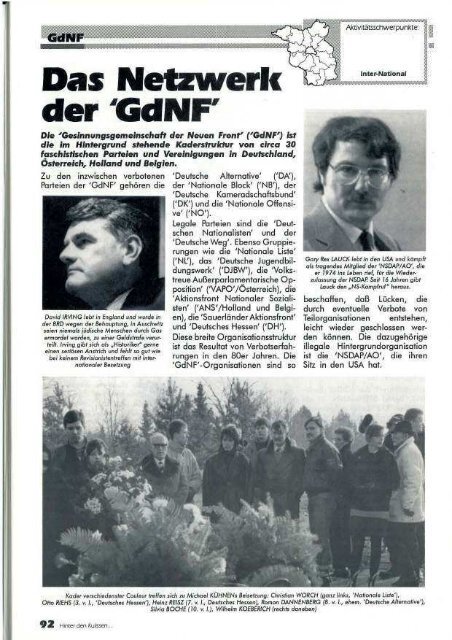 Hinter den Kulissen – Nr. 1 – 1994 - APAP – Antifaschistisches ...