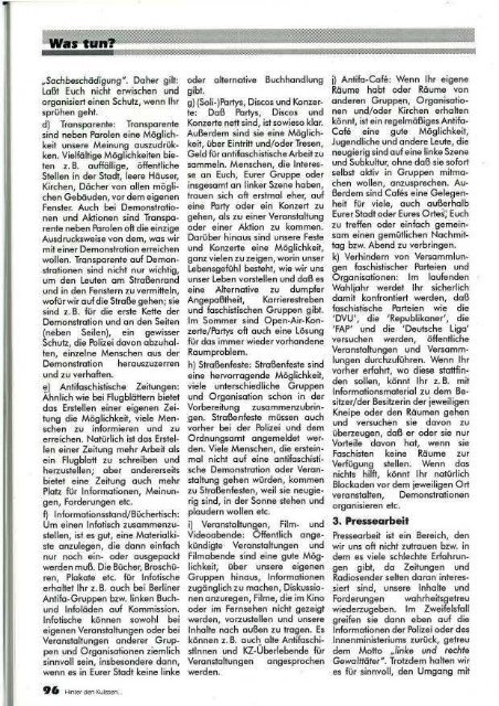 Hinter den Kulissen – Nr. 1 – 1994 - APAP – Antifaschistisches ...