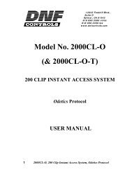 2000CL-O, 200 Clip Instant Access System, Odetics ... - DNF Controls