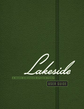 Lakeside User Guide. - Mark Simonson