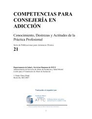 competencias para consejerÃ­a en adicciÃ³n - the ATTC Network