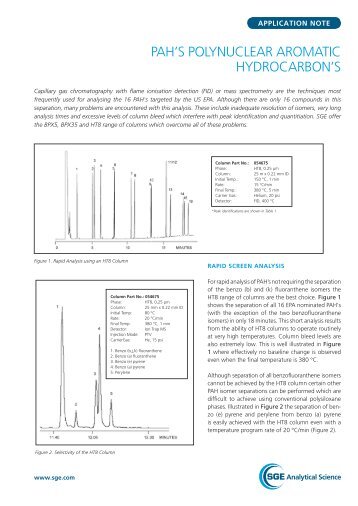 PAH'S POLYNUCLEAR AROMATIC HYDROCARBON'S