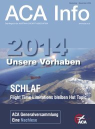 ACA Info November-Dezember 2013 - Austrian Cockpit Association