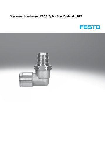 Steckverschraubungen CRQS, Quick Star, Edelstahl, NPT - Festo