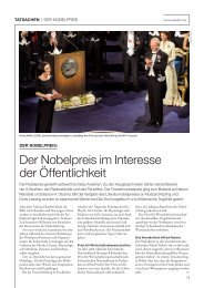 Der Nobelpreis im interesse der Ãffentlichkeit