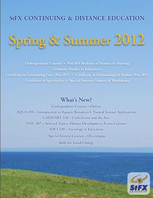 Summer Calendar - St. Francis Xavier University