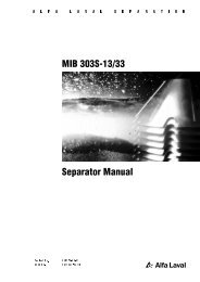 MIB 303S-13/33 Separator Manual