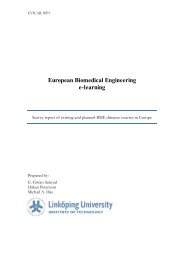 European Biomedical Engineering e-learning