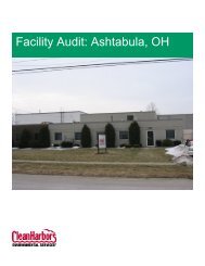 Facility Audit: Ashtabula, OH - Clean Harbors