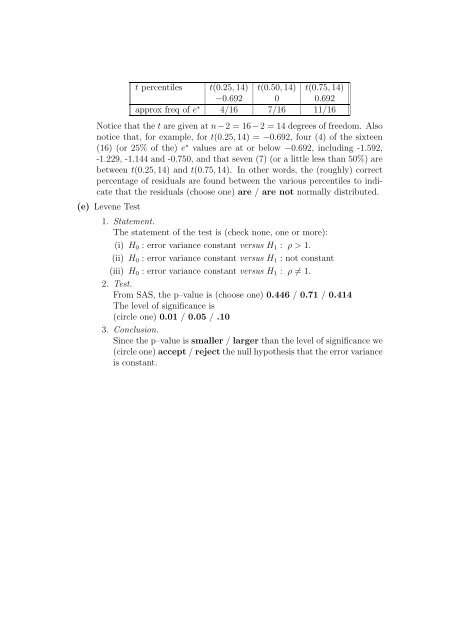 Homework 2 (Attendance 3) for Statistics 512 Applied Regression ...