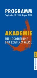 Akademie fÃ¼r Logotherapie - vhs Mainz