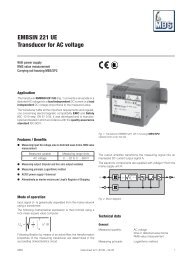 EMBSIN 221 UE Transducer for AC voltage - Mbs-ag.com