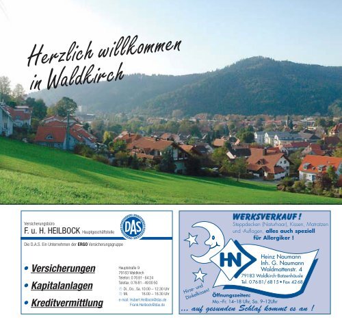 Wichtiges und Aktuelles für alle Waldkircher Haushalte und ...