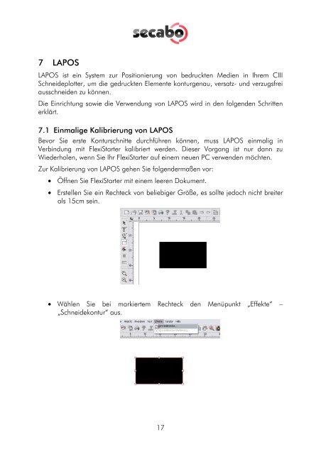 BEDIENUNGSANLEITUNG für die Schneideplotter Secabo C30III ...